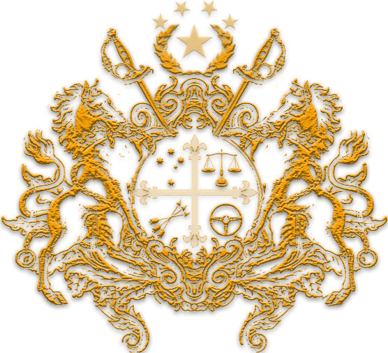 gold stitched logo